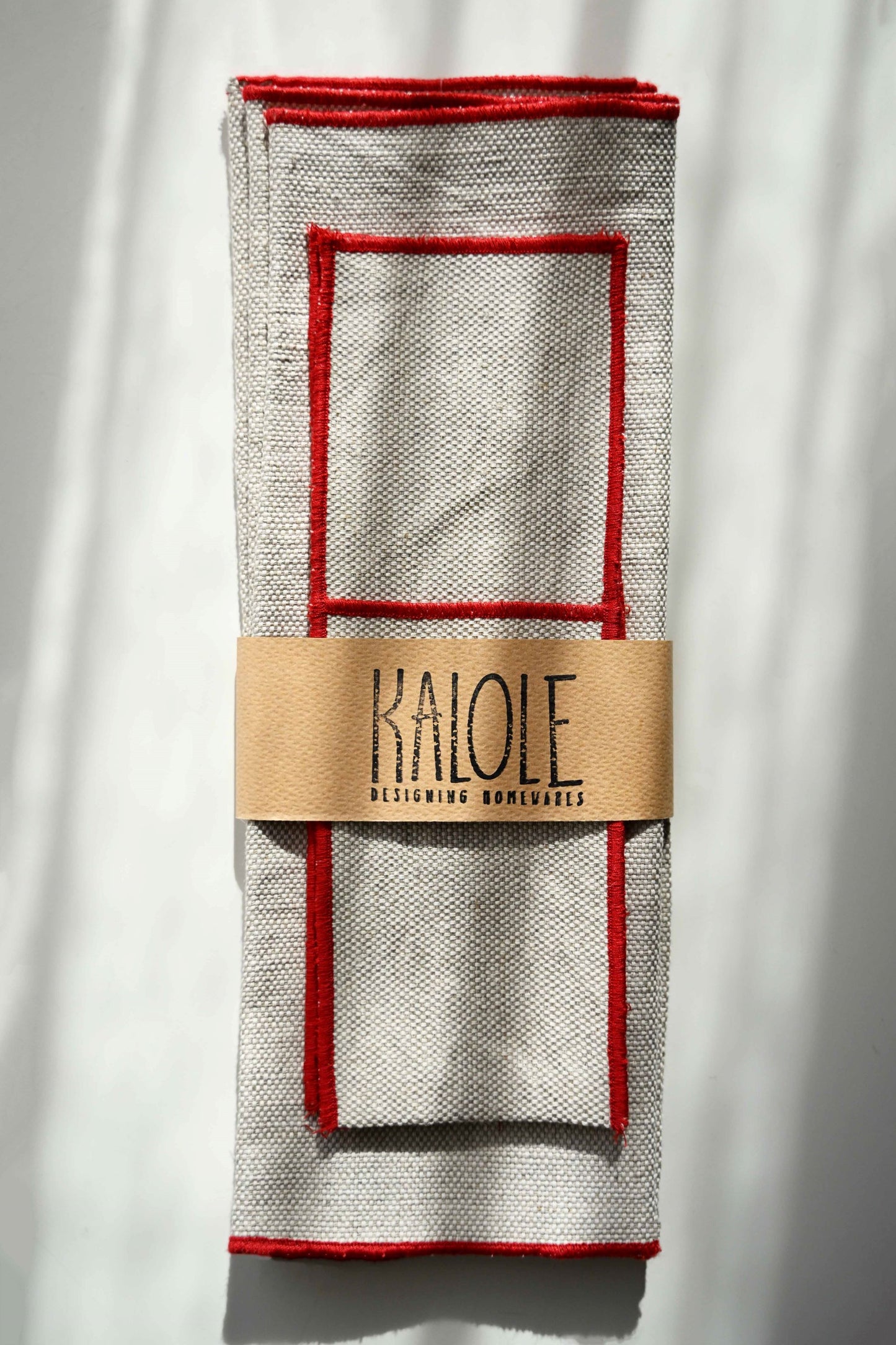 Λινή Χριστουγεννιάτικη Πιρουνοοθήκη